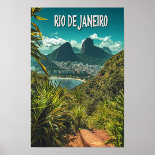 Poster Beau Rio de janeiro Brésil Travel