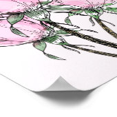 Poster Beau Rose de main rose (Coin)