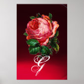 POSTER BEAU ROSE ROSE ROSE MONOGRAM (Devant)
