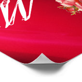 POSTER BEAU ROSE ROSE ROSE MONOGRAM (Coin)