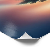 Poster Beau sapin de Noël dans la forêt d'hiver (Coin)