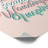 Poster Beau script de typographie 3D inspirant (Coin)