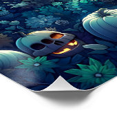 Poster Beau squelette dans un cimetière (Coin)