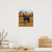 Poster Beau Stallion Cheval du Quartier Noir (Cuisine)