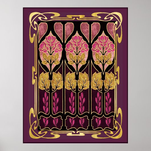 Poster Beau Style Art Nouveau (Devant)