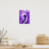 Poster Beau Tango de danse en couple au clair de lune (Cuisine)