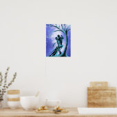 Poster Beau Tango de danse en couple au clair de lune (Cuisine)