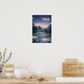Poster Beau Temple Azure (Cuisine)