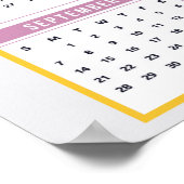 Poster Beau Tiger Lily 2025 Calendrier (Coin)