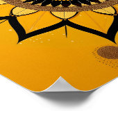 Poster Beau Tournesol Minimaliste (Coin)