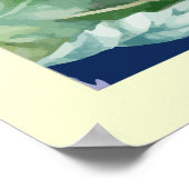 Poster Beau Triptyque Floral Coloré (Coin)