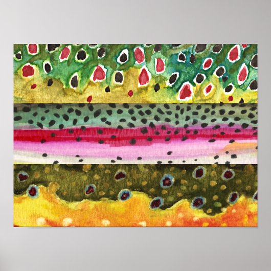 Poster Beau Trout Art (Devant)