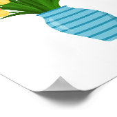 Poster Beau Vase Fleur Colorée (Coin)