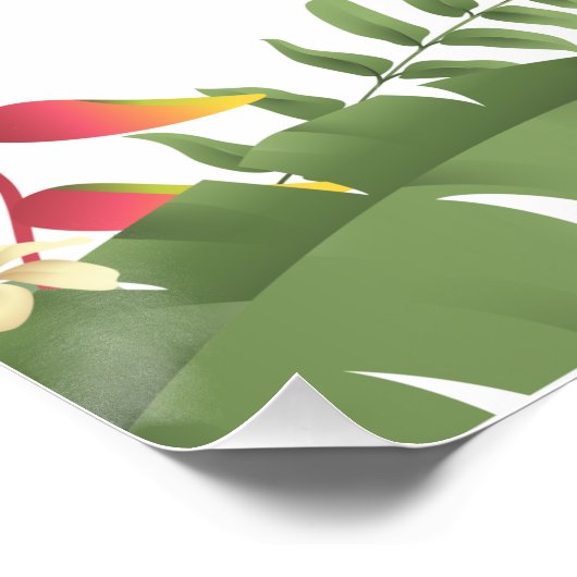 Poster Beau vert (Coin)