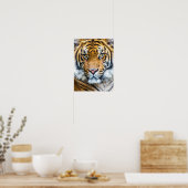 Poster Beau visage de tigre (Cuisine)
