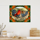 Poster Beau Volailles de Combat (Cuisine)