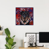 Poster Beauceron (Bureau à domicile)
