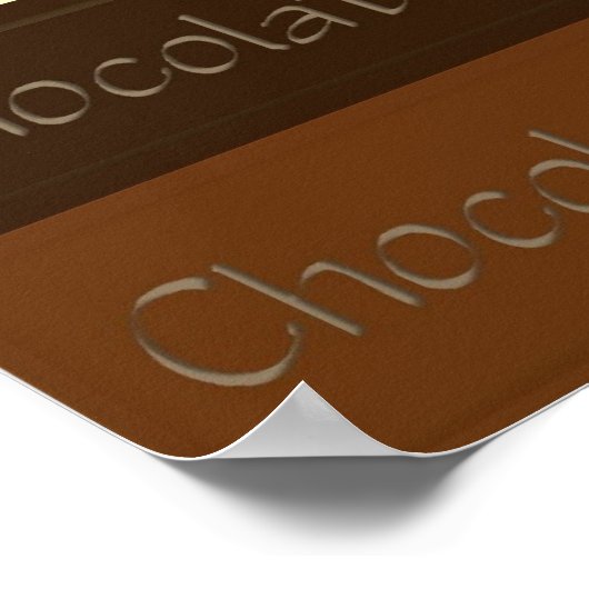 Poster Beaucoup d'affiches sur le chocolat (Coin)