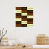 Poster Beaucoup d'affiches sur le chocolat (Cuisine)