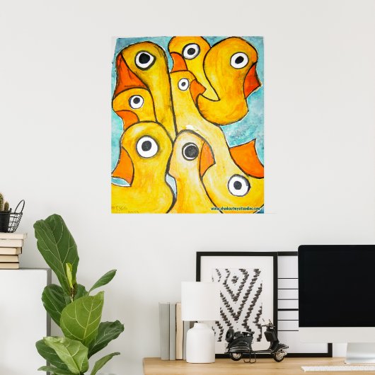 Poster Beaucoup de canards (Bureau à domicile)