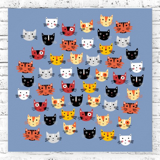 Poster Beaucoup de chats Kitty