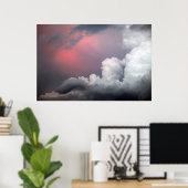 Poster Beaucoup de choses dans les nuages (Bureau à domicile)