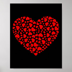 Poster Beaucoup de Coeurs Saint-Valentin Garçons Filles E
