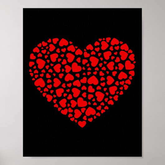 Poster Beaucoup de Coeurs Saint-Valentin Garçons Filles E (Devant)