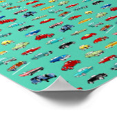 Poster Beaucoup de voitures rétro (Coin)