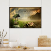 Poster Beaucoup sont les Afflictions (Poster d'Art Écritu (Cuisine)