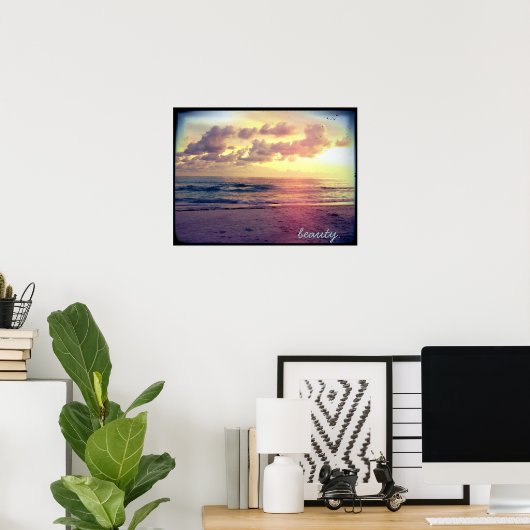 Poster beauté. (Bureau à domicile)