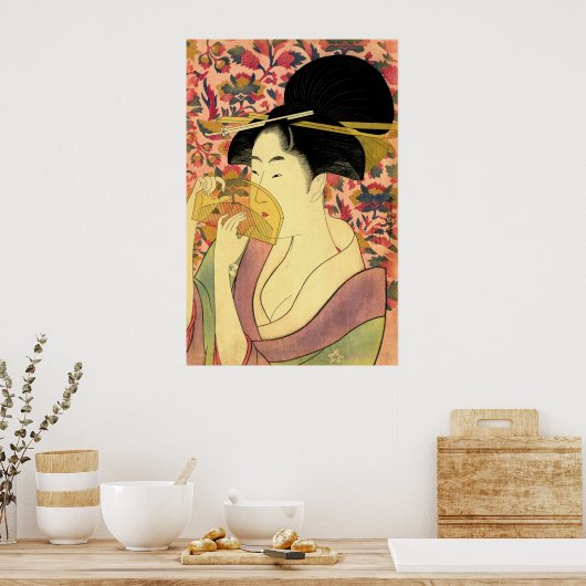 Poster Beauté avec peigne (Cuisine)