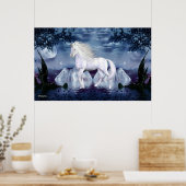 Poster Beauté blanche de licorne (Cuisine)