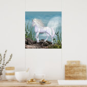 Poster Beauté blanche de licorne (Cuisine)