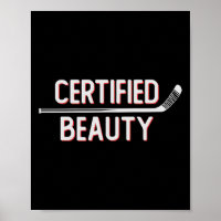 Beauté certifiée drôle de jargon de hockey sur gla