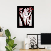 Poster beauté collée. (Bureau à domicile)
