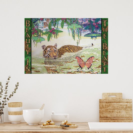 Poster Beauté Dans La Bête (Cuisine)