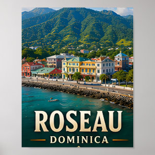 Poster Beauté de la côte et des îles de la forêt tropical