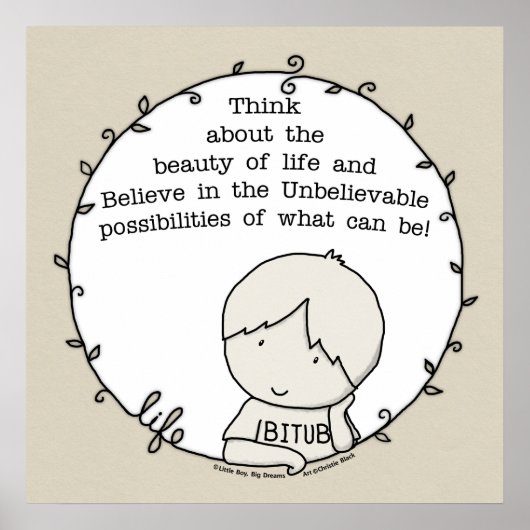 Poster Beauté de la vie (Devant)