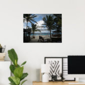 Poster Beauté de l'île Saint-Martin (Bureau à domicile)