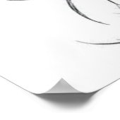 Poster Beauté de Regal : Peacock Charcoal Art (Coin)