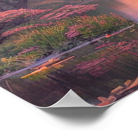 Poster Beauté de Riverside Sunset (Coin)