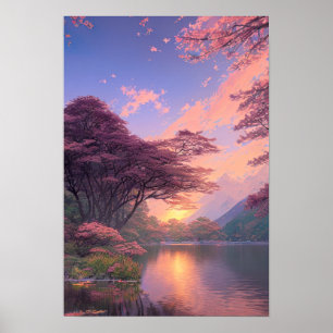 Poster Beauté de Riverside Sunset