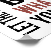 Poster Beauté de (taille standard du cadre photo) (Coin)