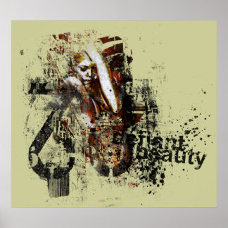 Poster beauté défiant