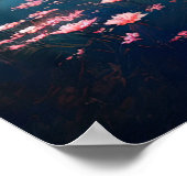 Poster Beauté délicate des fleurs de cerisiers (Coin)