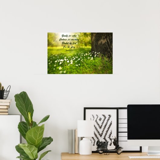 Poster Beauté des cendres (Bureau à domicile)