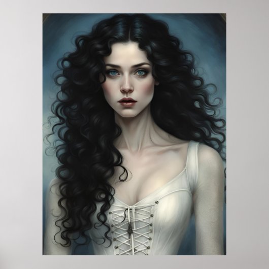 Poster Beauté des cheveux cordes (Devant)