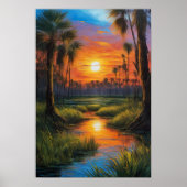 Poster Beauté des marais tranquilles (Devant)