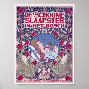 Poster Beauté dormante, Art de couverture, Van Caspel